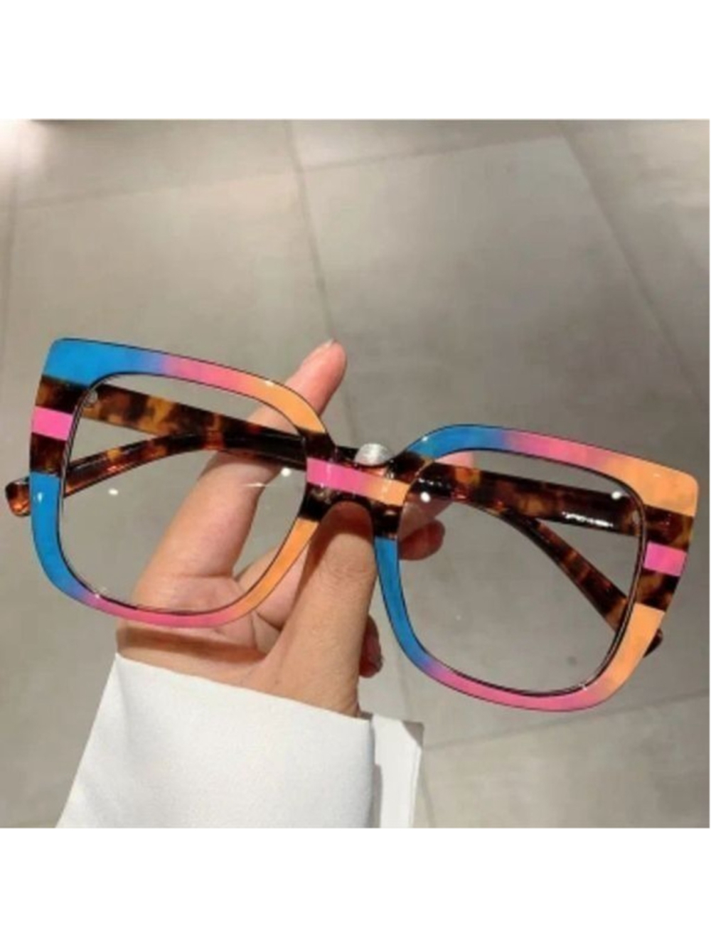💥3/$12💥Computer Glasses Colorful Bright Square Plastic Rims